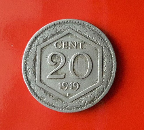 Centesimi 1919 errore - 20,