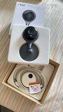 Google Nest Cam Indoor Nero, Sicurezza, Notturna, Con Speakers, Con App 24/7,