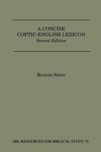 Concise coptic english - a, coptic-english