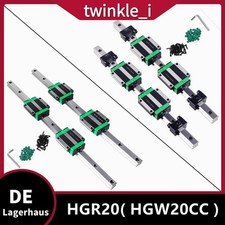 Guida lineare HGR20 + 4 blocchi HGW20CC/4x blocco di delimitazione CNC 300-1500mm