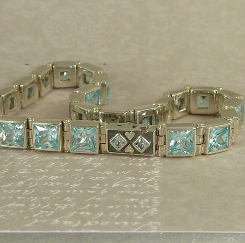 Bracciale tennis vintage 5mm - bracciale, vintage,