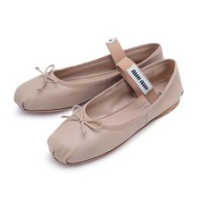 Miu Miu Leather Ballerina
