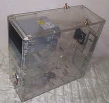 SOLO CASE PC DESKTOP PLEXIGLASS CON LETTORI E VENTOLE