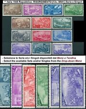 ** Italia 1948 Repubblica: RISORGIMENTO [13v; MNH ] Serie e Singoli