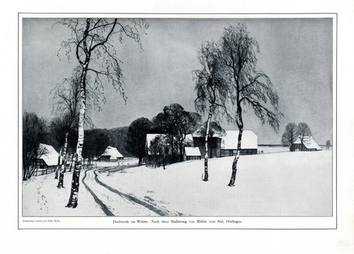Dorfstraße winter xl - winter,