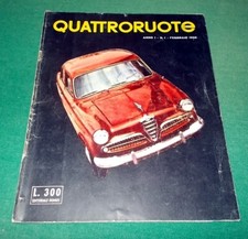 QUATTRORUOTE n. 1 del Febbraio del 1956 ORIGINALE buono/ottimo