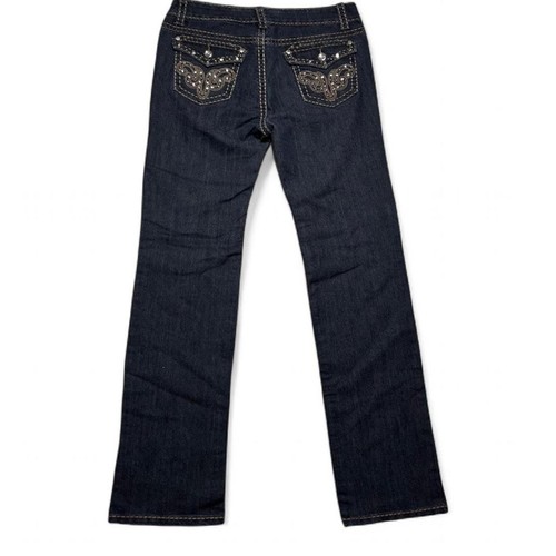 Jeans ricamati borchiati - ricamati/borchiati, y2k