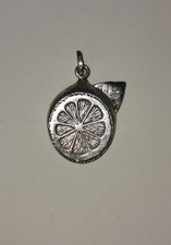 Ciondolo Fetta di Limone - UNOAERRE - Argento 925 - Vintage Anni 60/70 Italy