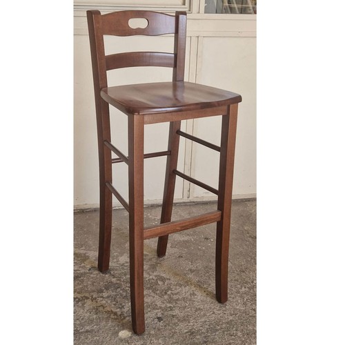 Sgabello legno noce - in, h
