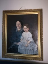 antique oil painting on canvas