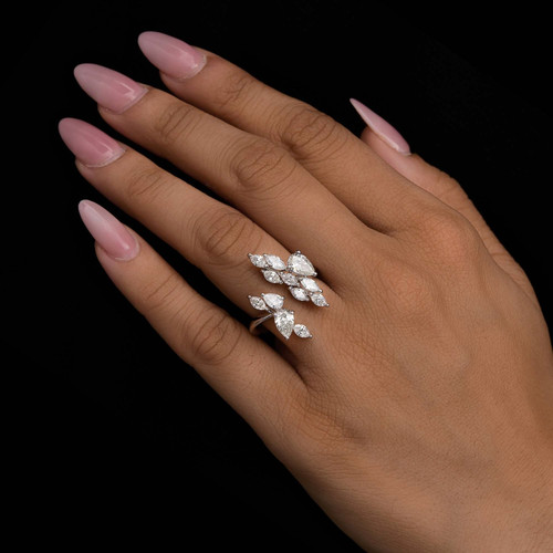 Anello cuff cluster di - anello,