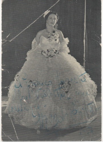 Autografo magda olivero - autografo,