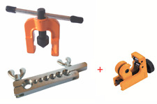 KIT CARTELLATRICE PAGLIETTATRICE 9 DIAMETRI 1/4 3/8 1/2 + TAGLIATUBI RAME 391