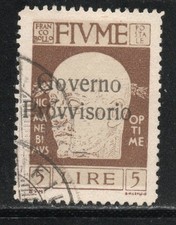 RRC Fiume 1921 5 lire