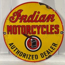 Insegna smaltata indiana - Ø