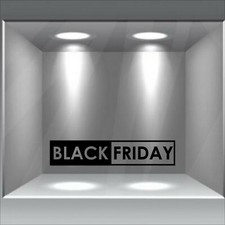 vetrofanie saldi black friday 100 x 20 cm sticker adesivo vetrine negozio a0862