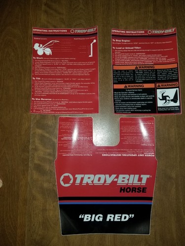 Troy bilt big red tiller - red,