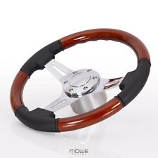 MÖWE MARINE PALMA II 5008 Bootslenkrad Leder schwarz passend für Nidelv Teleflex