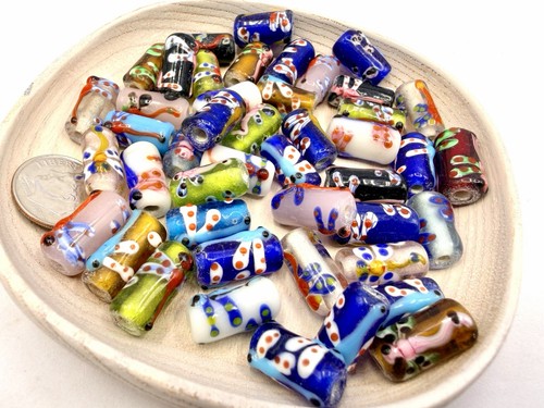 Pezzi vetro lampwork 8x16mm - 45,