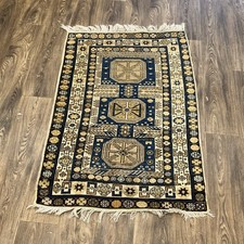 Tappeto kazako blu caucasico