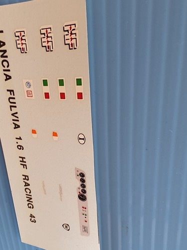 Decals lancia fulvia - 1/43,