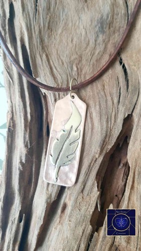 Collana ottone rame unisex
