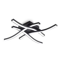 Plafoniera LED a forma di onda lampadario soggiorno corridoio bianco neutro