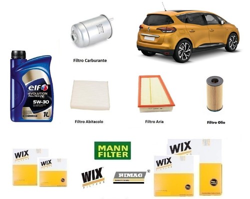 Kit filtri tagliando renault - kit,