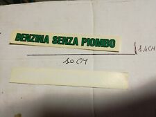 Adesivo Epoca Benzina Senza Piombo
