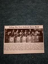 Kvc18  Ephemera 1943 jazz picture iowa seahawk band eldon parizek doran damitz 