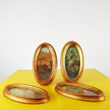 quadri ovali vintage dipinti a