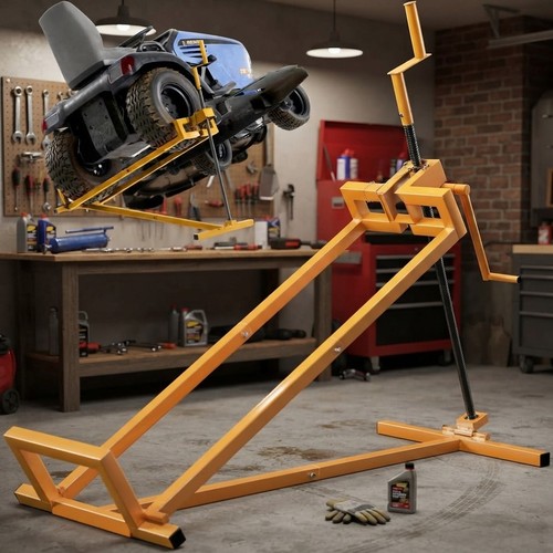 Telescopic lawn mower jack - telescopic,