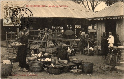 Cochinchine marche de - cochinchine,