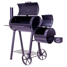 Smoker BBQ Grill Carrello Barbecue a Carbone Barbecue a Piantana XL 28 kg 120 x 60 cm Acciaio