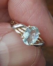 Anello con acquamarina n. 12 Oro  18ct