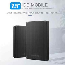 Gaming Hard Disk Esterno USB3.0 500GB 750GB 1TB 2TB 2,5" Portatile Memoria HDD