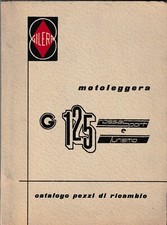 Motoleggera G. 125 Gilera Rossa Sport e Turismo Catalogo pezzi di ricambio 1958 