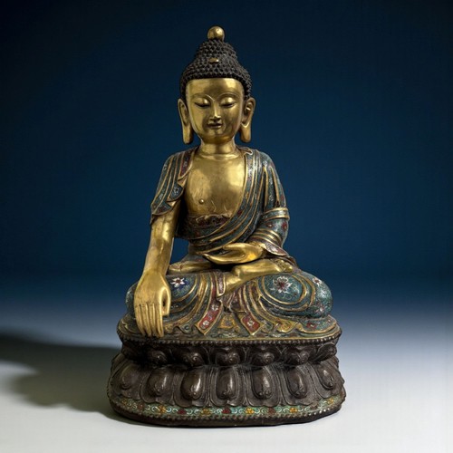 Statua buddha bronzo scultura - statua,