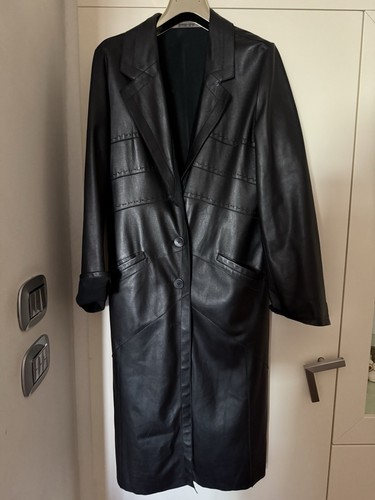 Cappotto sfoderato pelle - in,
