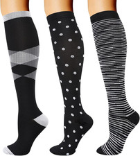 Calze a Compressione Graduata per Uomo E Donna Calze Elastiche Sportive per Atle