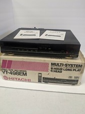 Hitachi VT-498EM VT498EM Lettore Video Deck VHS con scatola originale