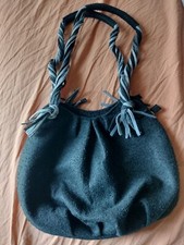 Borsa in lana cotta grigia