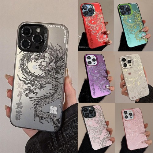 Custodia telefono drago stile