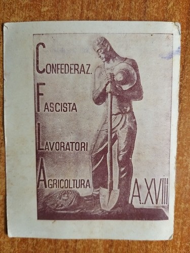 Tessera 1940 conf fascista - conf.,