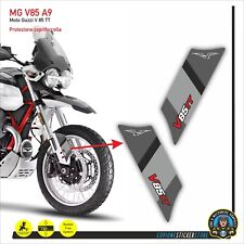 2 Adesivi Sticker MOTO GUZZI V85 TT parasteli forcella Grigio Tambora MG V85 A9