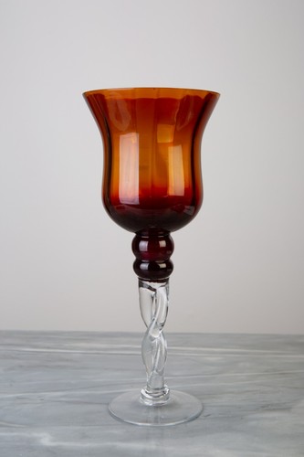 Calice vetro soffiato - in, rosso