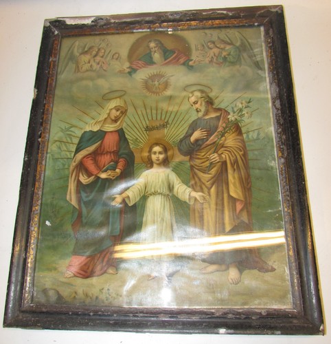 Quadro antico sacra famiglia - sacra,