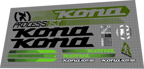 Set decalcomanie kona - set, process