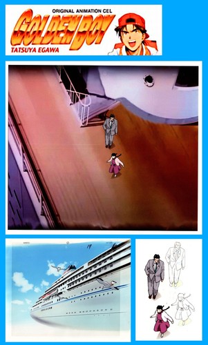 Golden boy cel anime - golden, &