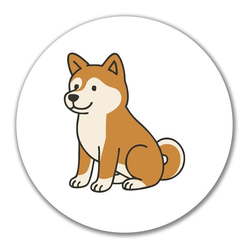 Adesivo akita inu fumetto - adesivo,